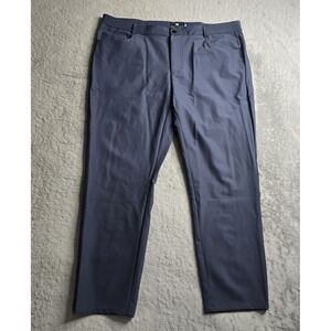 Under 5'10 Chino Pant Men 38x27 (41)  Navy  Blue U-510 Nylon Stretch Performance